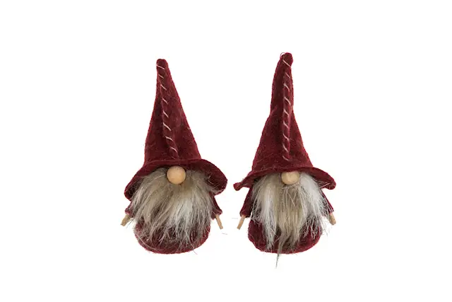 Tomte Stående Mörkröd
