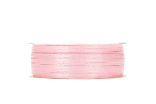 Dekorationsband Dubbelsatin L.rosa 3 mm