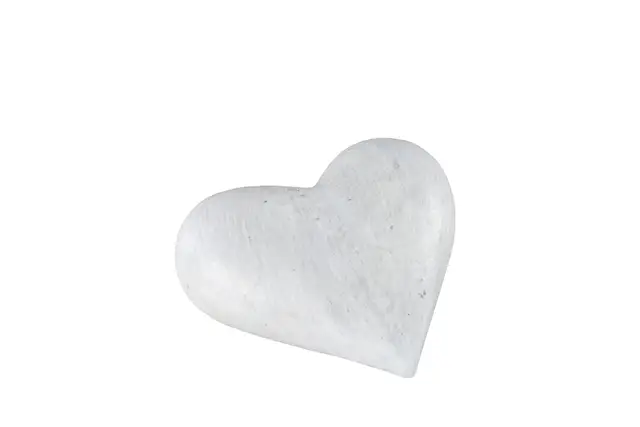 Hjärta Skrivbart Ljusgrå Poly