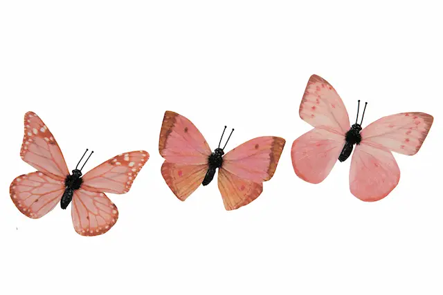 Fjäril Clip Pink Mix
