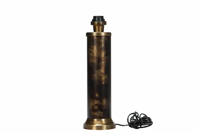 Lampfot Pelare Antik Mässing/ Brun