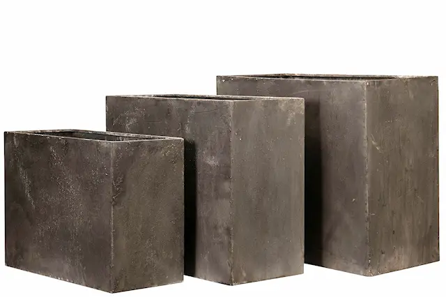 Kruka utomhus Rektangel Metall