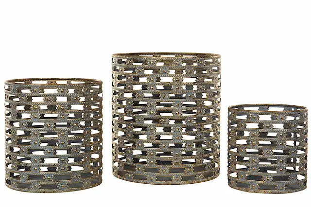 S:Ø13x14cm. M:Ø17x18cm. L:Ø21x23cm.