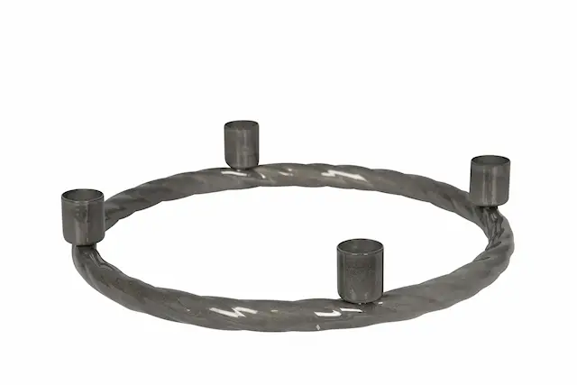 Ljusstake Twisted Granit