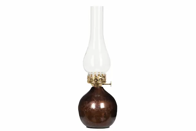 Lykta För Värmeljus Globe Brown Onyx