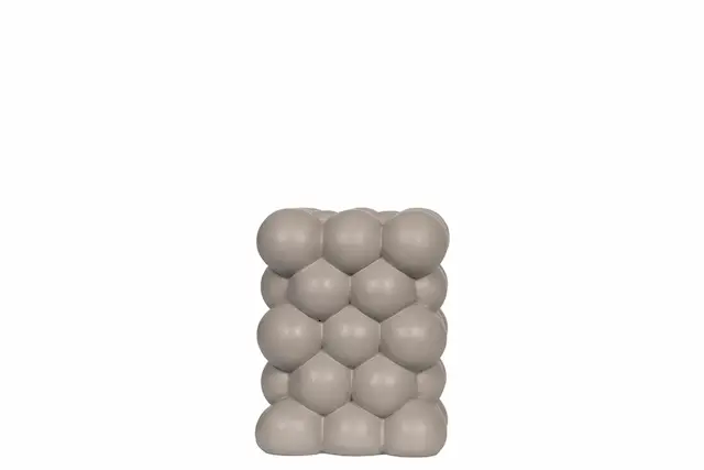Kynttilänjalka, Bubbly, harmaanruskea, neliskulmainen, poly