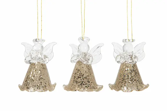 Änglar Glitter Hängande Glas Mix