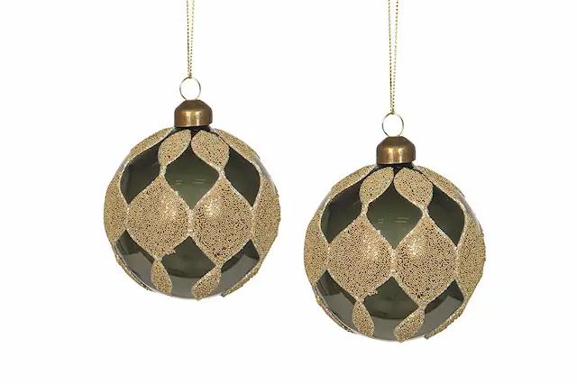 Glaskula Orient Oliv