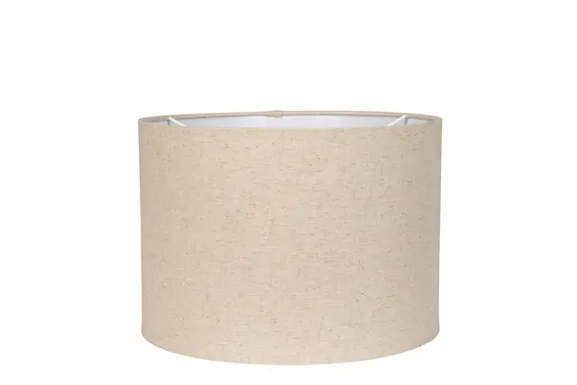 Lampunvarjostin, pellava, sylinteri, luonnollinen