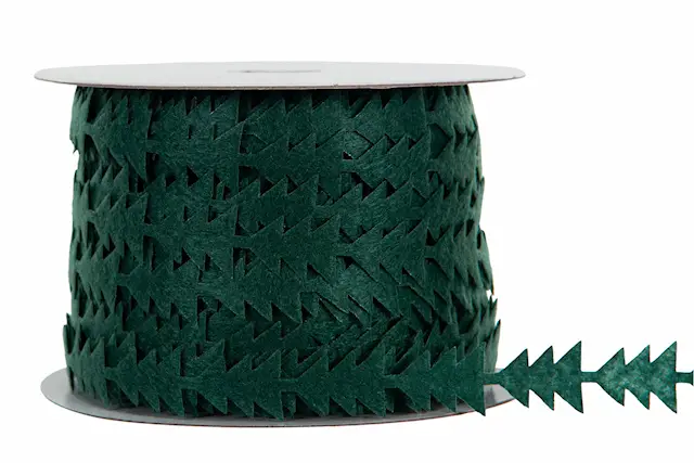 Dekorationsband Gran Mörkgrön 15 mm