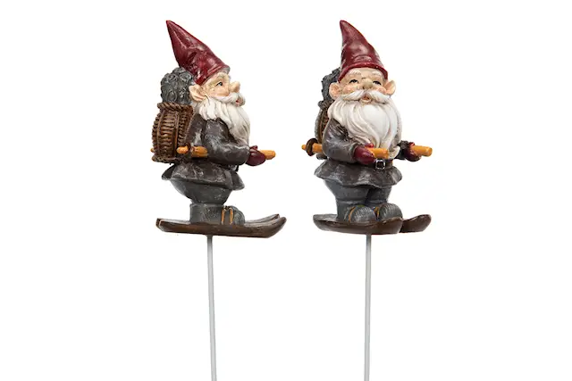 Stick Tomte Skidåkare Poly