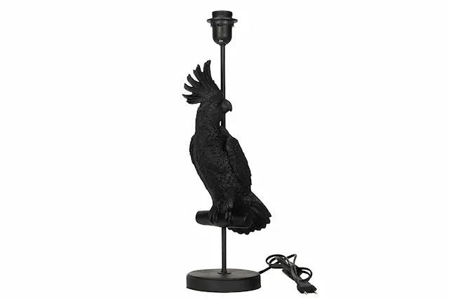Lampfot Kakadua Svart Poly