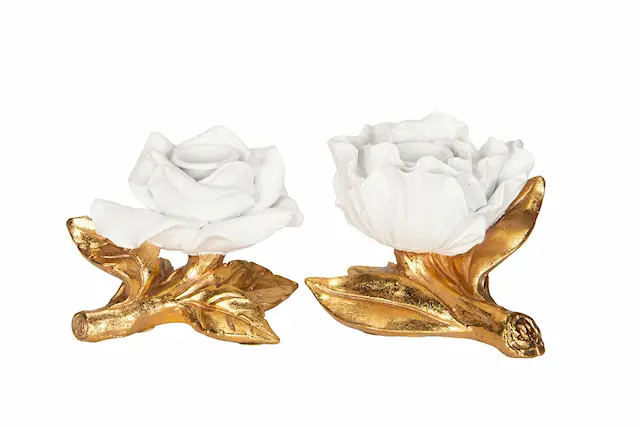 Ljusstake Blommor Mix Poly