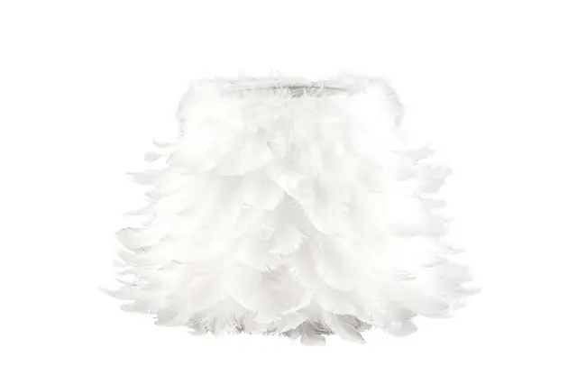 Lampskärm Fjäder Vit