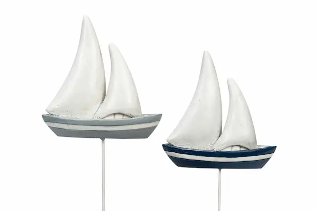 Segelbåt Stick Grå/Blå Mix Poly