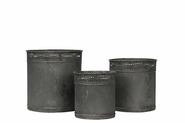 Kruka utomhus Odla Metall