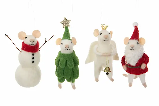 Ulldjur Möss Juletid Mix