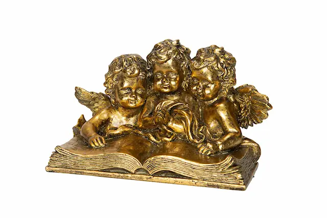 Änglar Läser Guld Poly