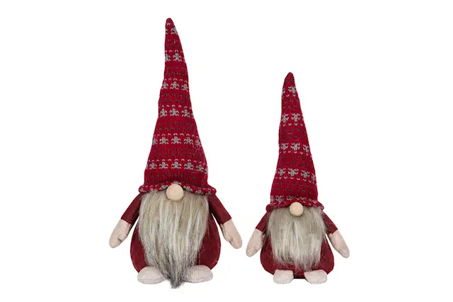 Tomte Stående Mörkröd Mix