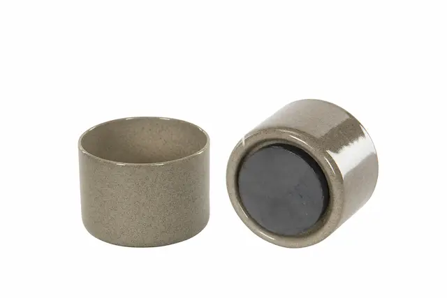 Värmeljushållare Magnet Emalj Sand