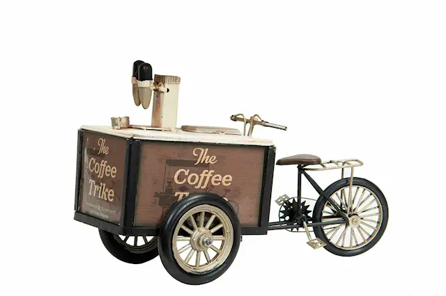 Cykel Kaffeshop Brun Metall
