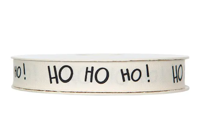 Dekorationsband HOHOHO 15 mm