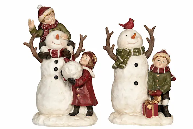 Snögubbe & Barn Mix Poly