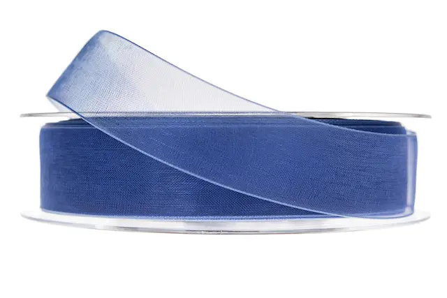 Dekorationsband Beauty Blå 25 mm