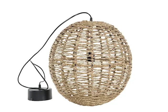 Taklampa Rund Jute