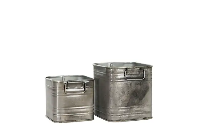 Kruka Kvadrat Cloudy/Rusty