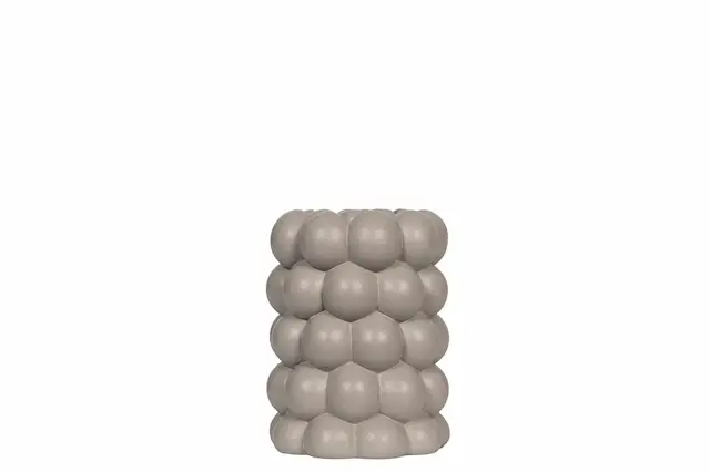 Kynttilänjalka, Bubbly, harmaanruskea, pyöreä, poly