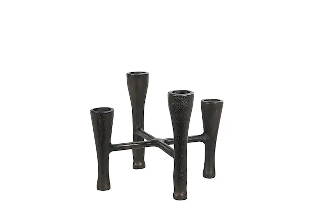 Ljusstake Svart Metall