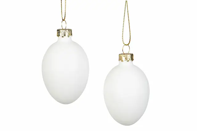 Ägg Glas Vita