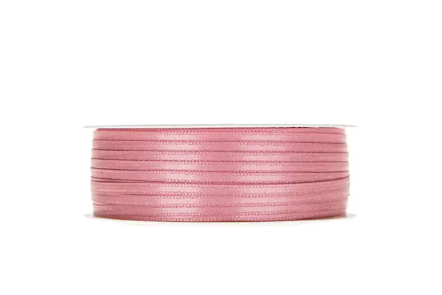 Dekorationsband Dubbelsatin G.rosa 3 mm