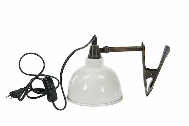 Vägglampa Clip El Emalj Shell
