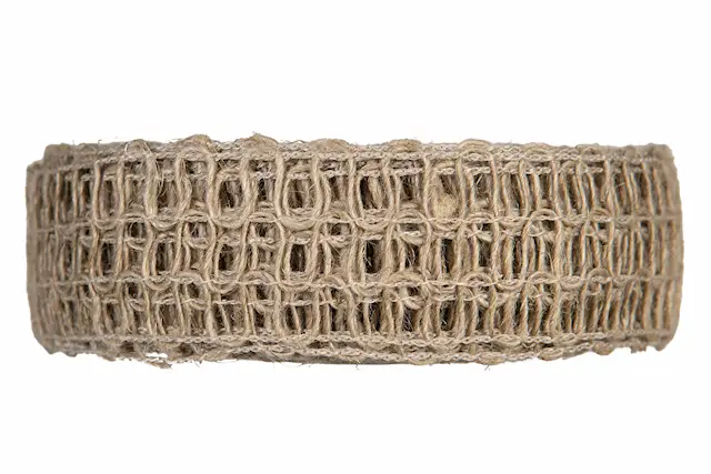 Nauha, virkattua juuttia, luonnollinen