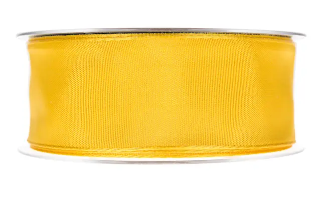 Dekorationsband O. Gul 40 mm