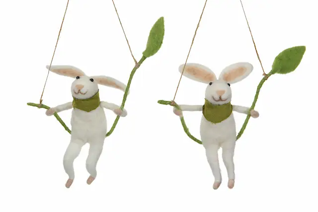 Ulldjur Kanin Gunga Hängande