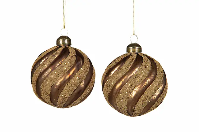 Glaskula Swirl Brun