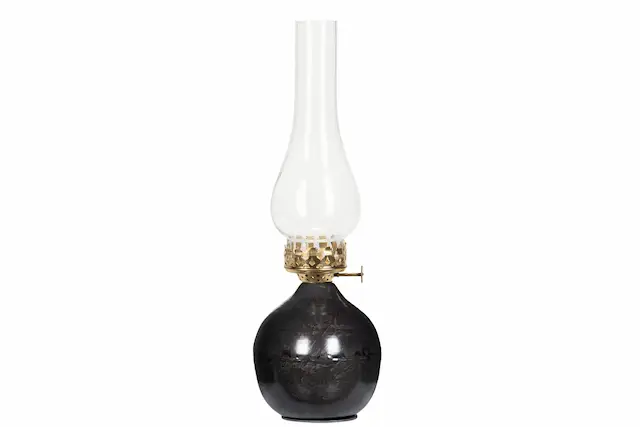 Lykta För Värmeljus Globe Grey Onyx