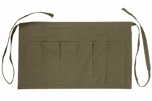 Förkläde Canvas Khaki Kort