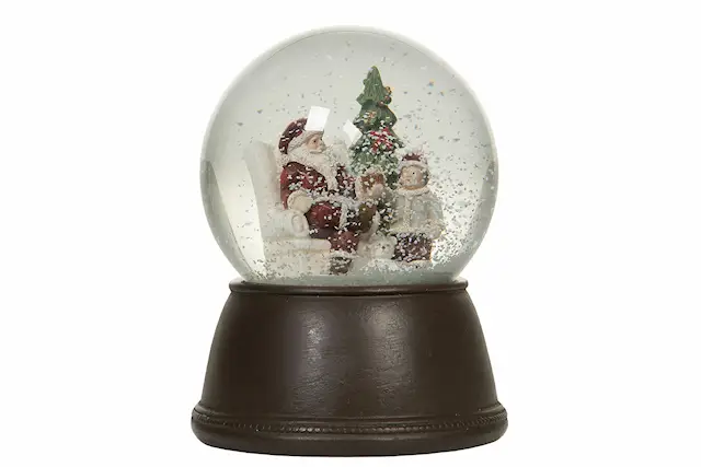 Snöglob Tomte/Barn Röd Poly