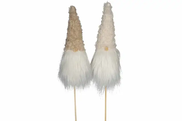 Stick Tomte Glitter Beige/Creme Mix