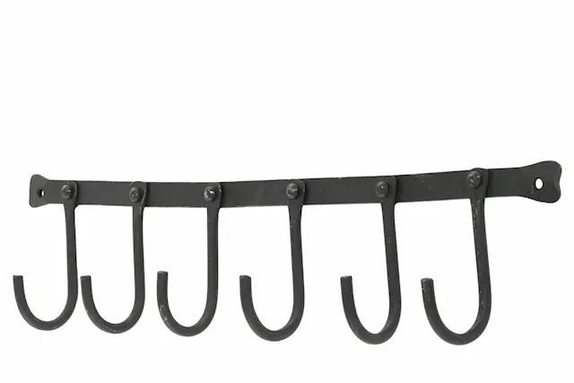 Kroklist 6 Krokar Svart