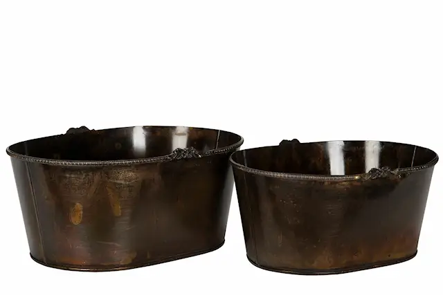 Kruka Balja Rosendal Antik Brun