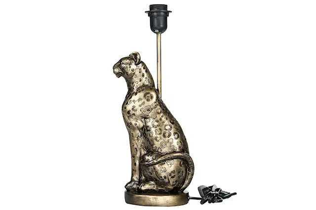 Lampfot Leopard Mörkguld
