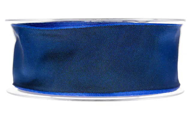 Dekorationsband O. Safirblå 40 mm