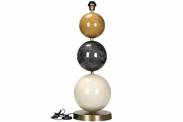 Lampfot Multi Stone Senap
