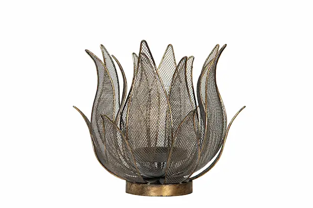 Ljuslykta Grace Antik Mässing