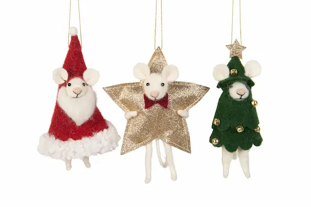 Ulldjur Tomte/Gran/Stjärna Mix